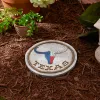 Texas Proud Stepping Stone - Texas Longhorn Flag | Handcrafted Home Decor